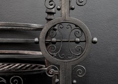 Late 19th Century Wrought Iron Firegrate from the Arts & Crafts Movement