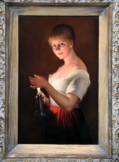 Late 19th-Early 20th Century Berlin K.P.M Porcelain Plaque Entitled 'Gute Nacht'