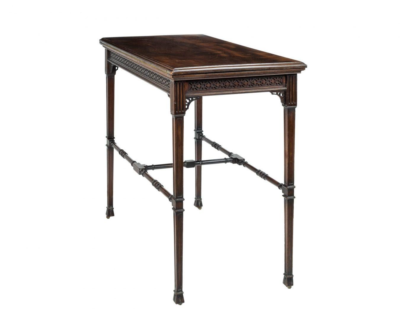 British Late 19th-Early 20th Century Gillow & Co. Card Table