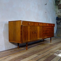 Late 20th Century Brazilian Rosewood Sideboard Credenza