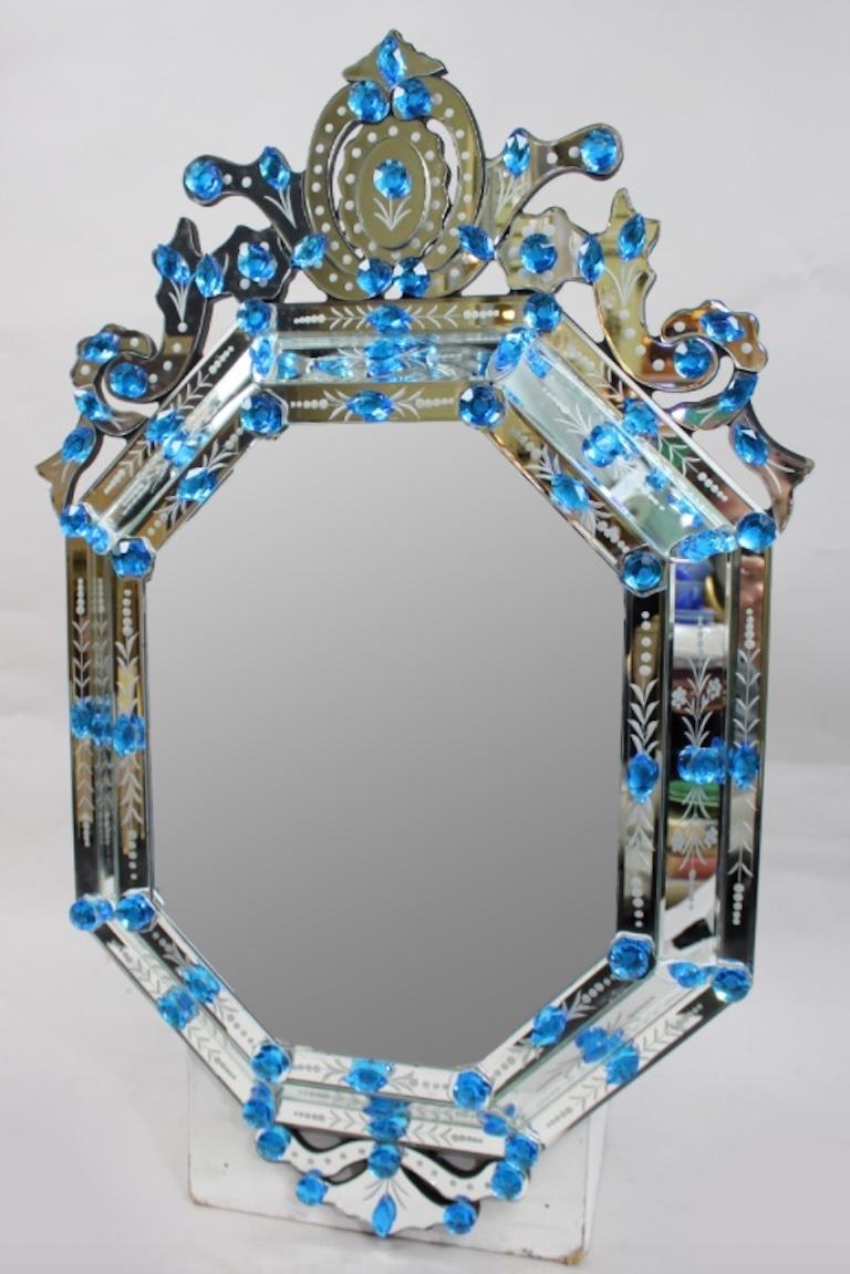 Italian A Late 20Th. Century A Pair Of Custom Made Venetian Mirrors For Sale