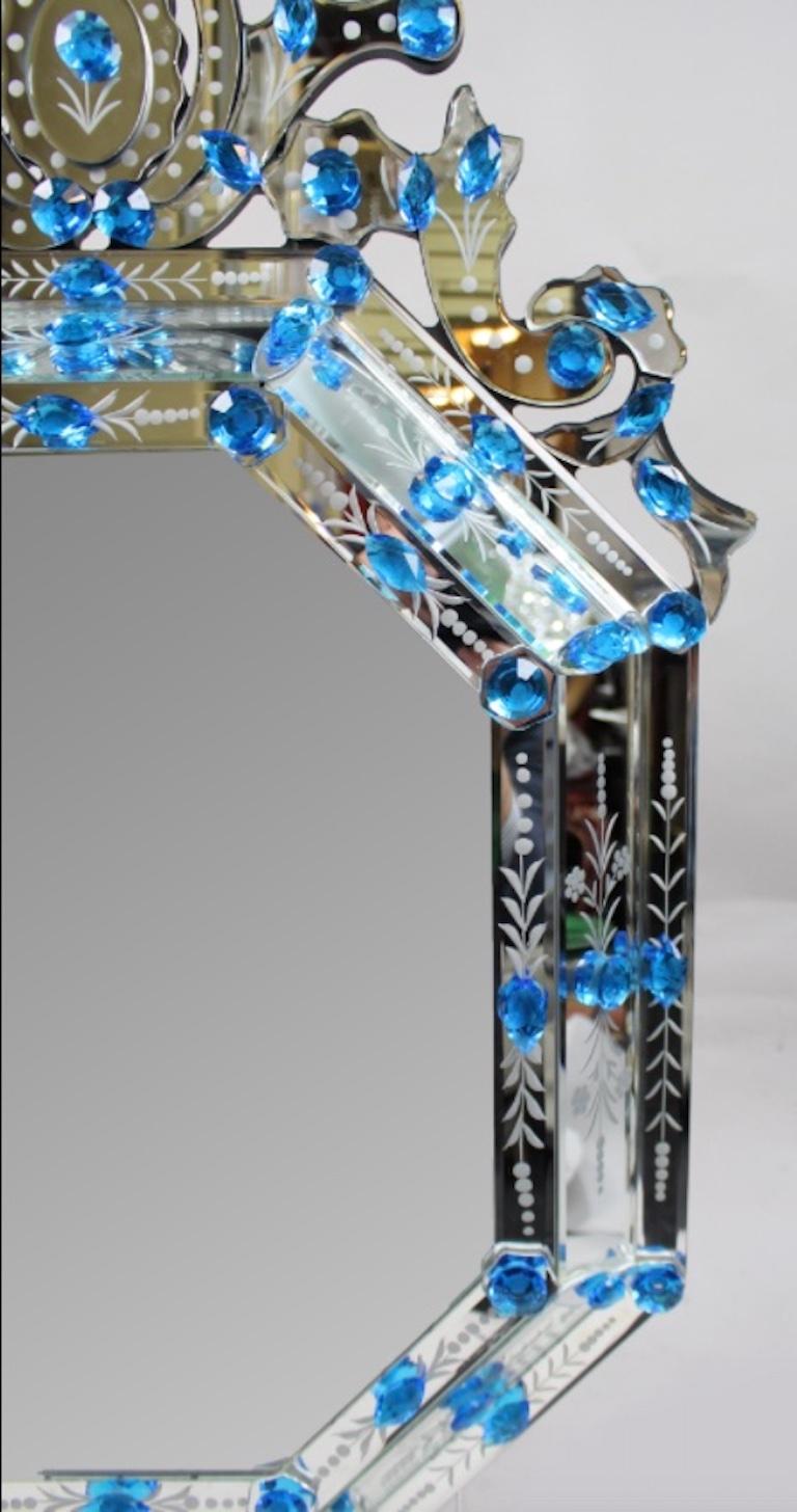 Late 20th Century A Late 20Th. Century A Pair Of Custom Made Venetian Mirrors For Sale