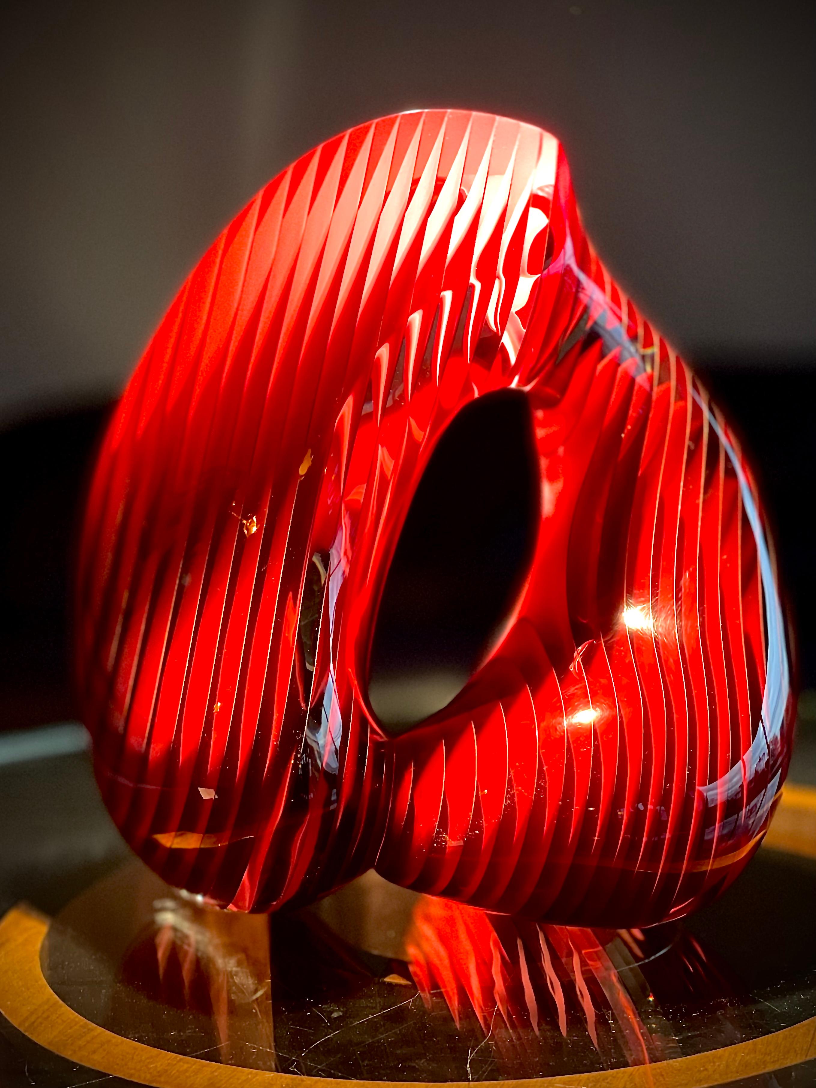 Sculpture américaine de la fin du 20e siècle en acrylique stratifié, intitulée 