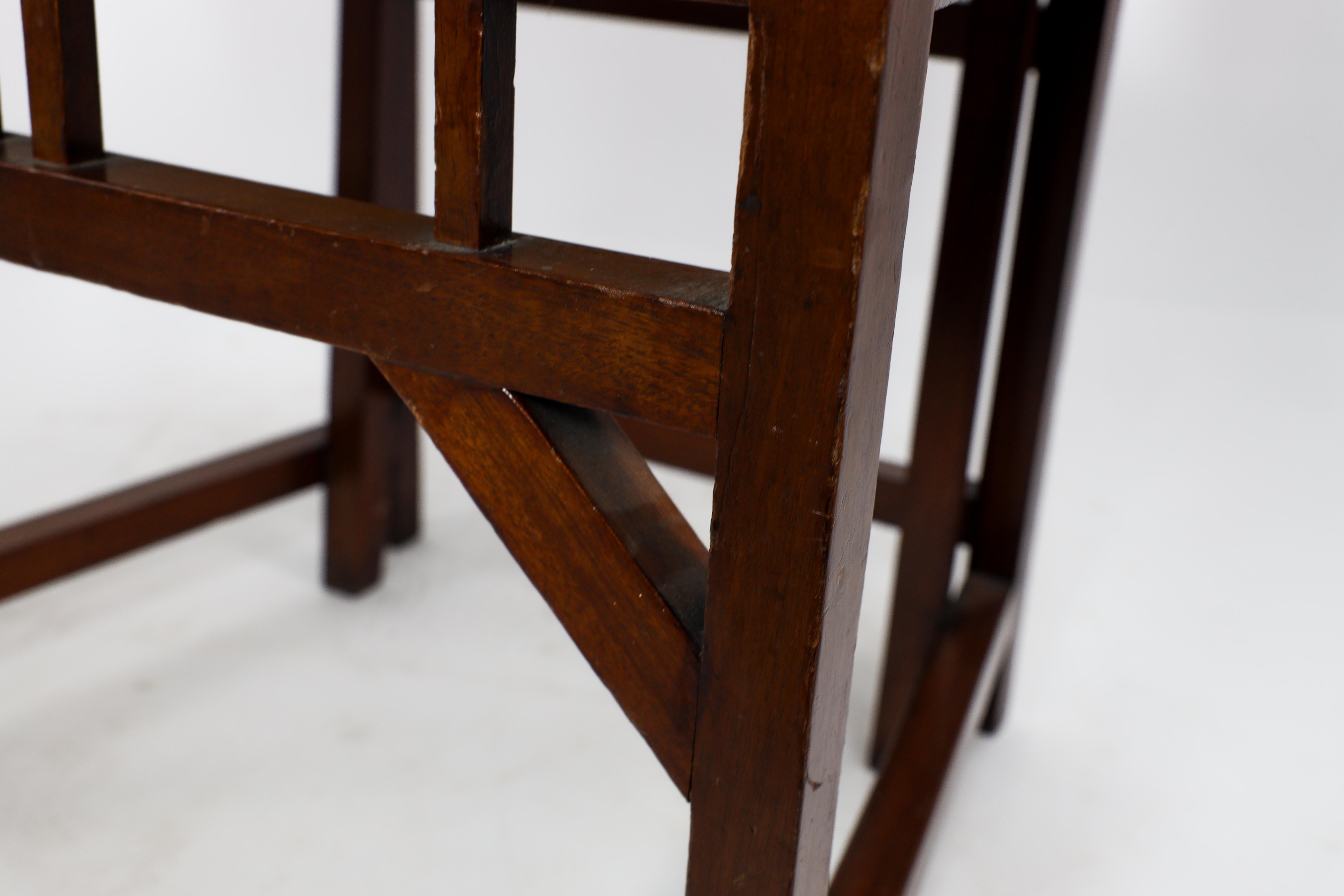 Bombay Art Furniture An Anglo-Japanese Walnut armchair with a double back leg. For Sale 9
