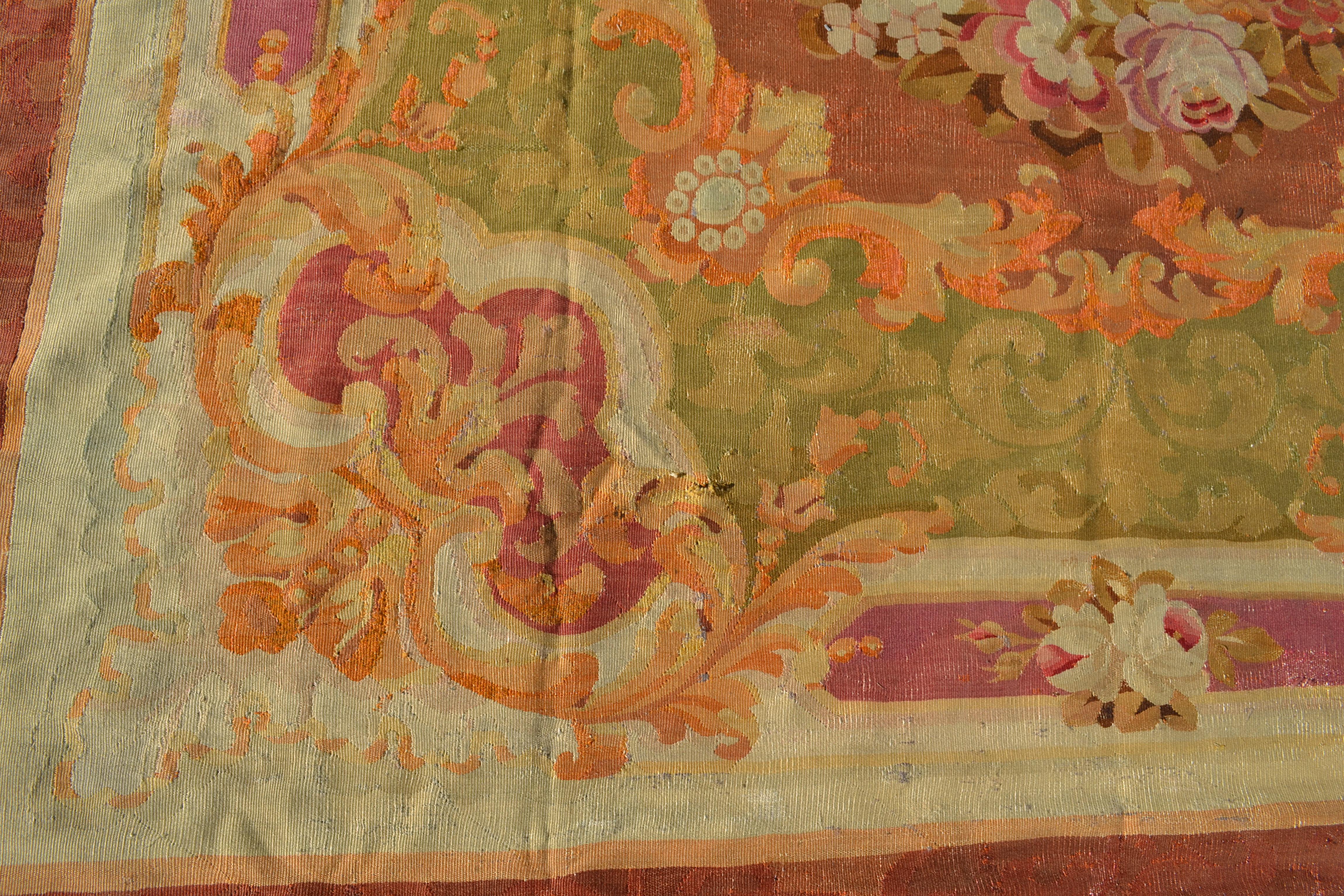 Late French Empire Carpet of Aubusson Weave For Sale 5
