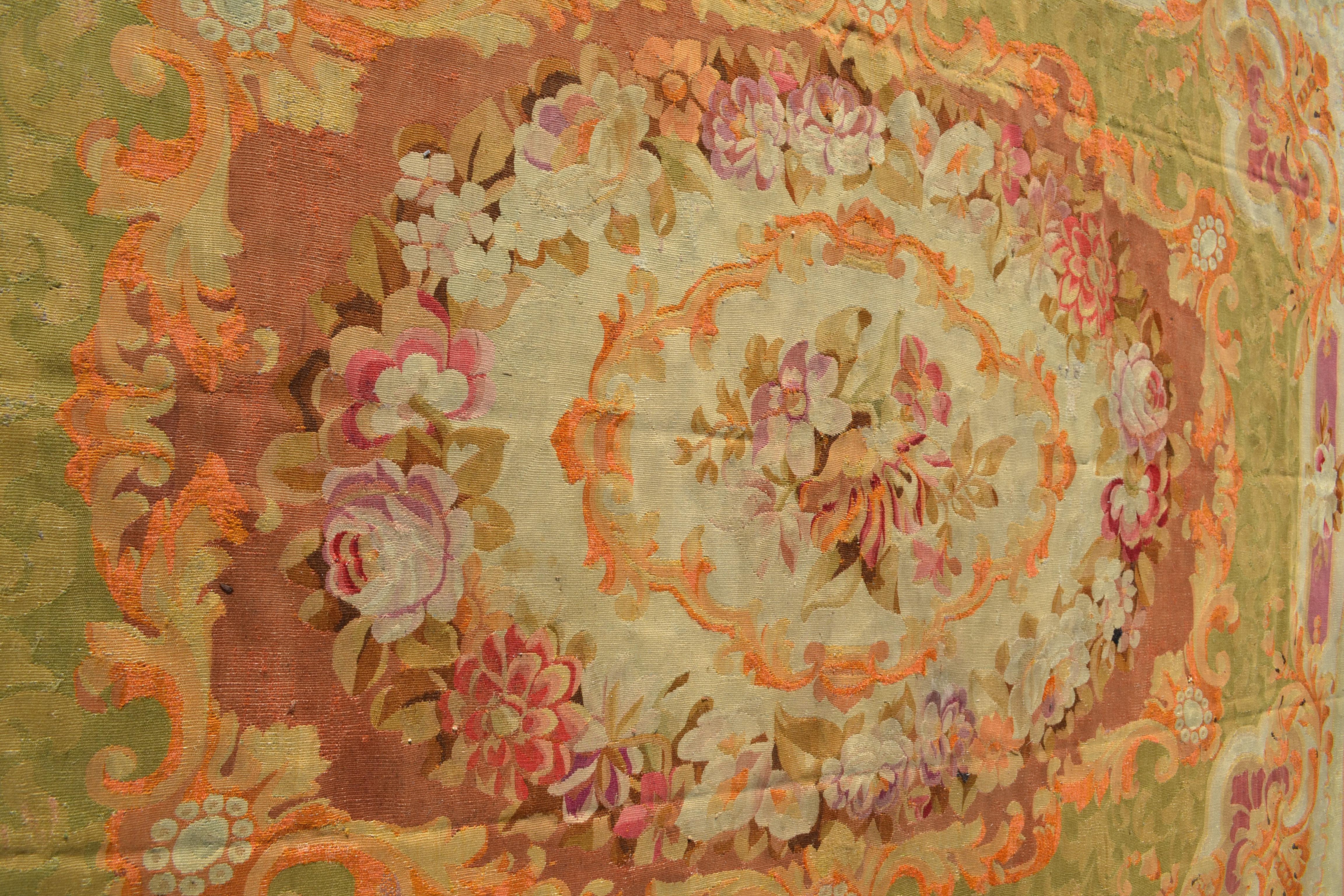 Late French Empire Carpet of Aubusson Weave For Sale 7