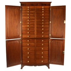 Late George III Mahogany Collector’s Cabinet
