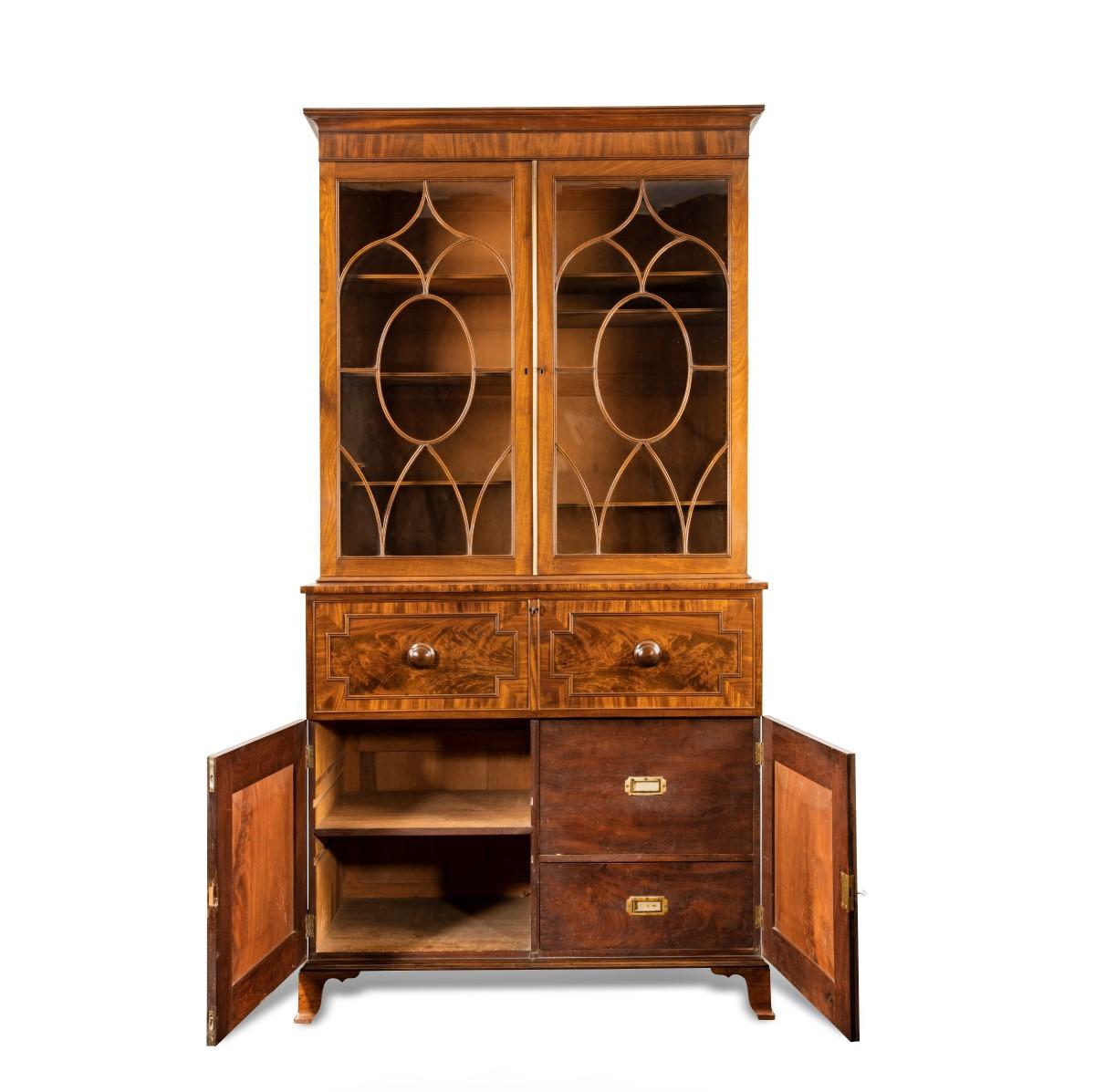 Late George III Mahogany Secretaire Bookcase Attributed to Gillows 2