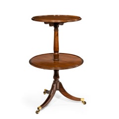 Table de service à abattants à deux niveaux en acajou de la fin de l'époque George III