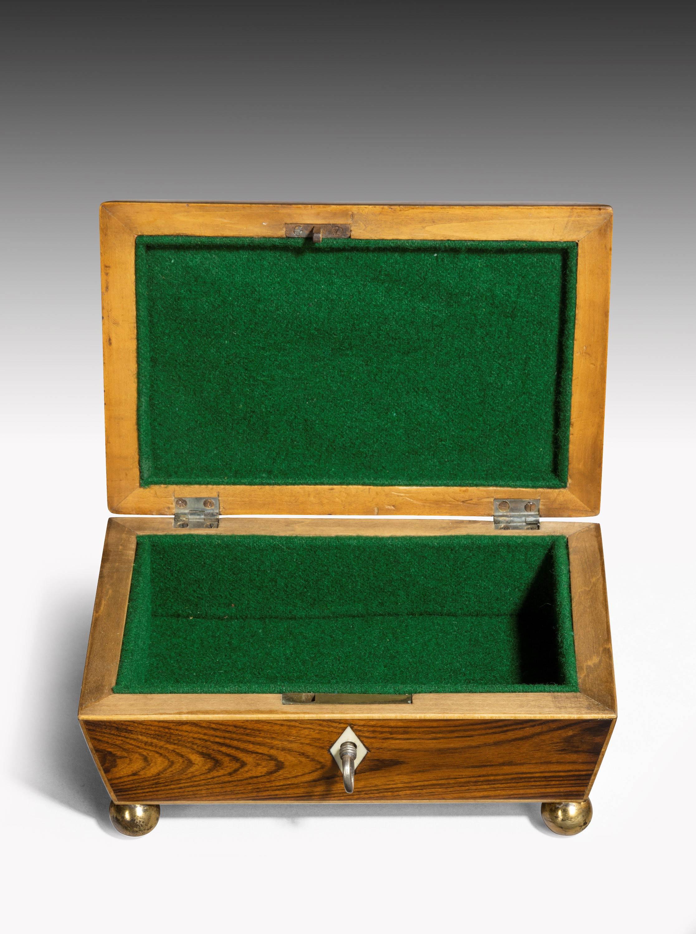 Late George III Period Purple Heart Box In Good Condition In Peterborough, Northamptonshire