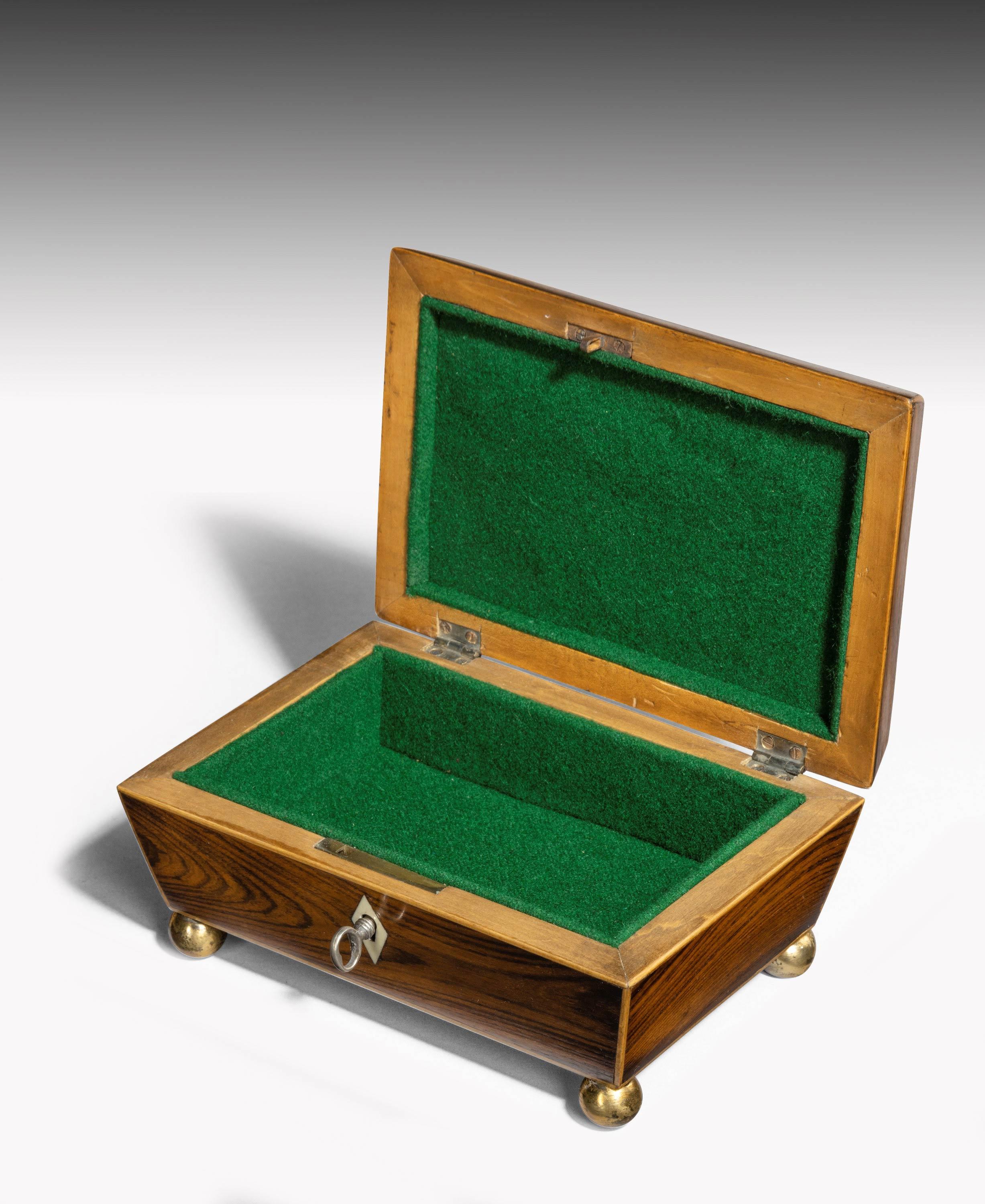 19th Century Late George III Period Purple Heart Box