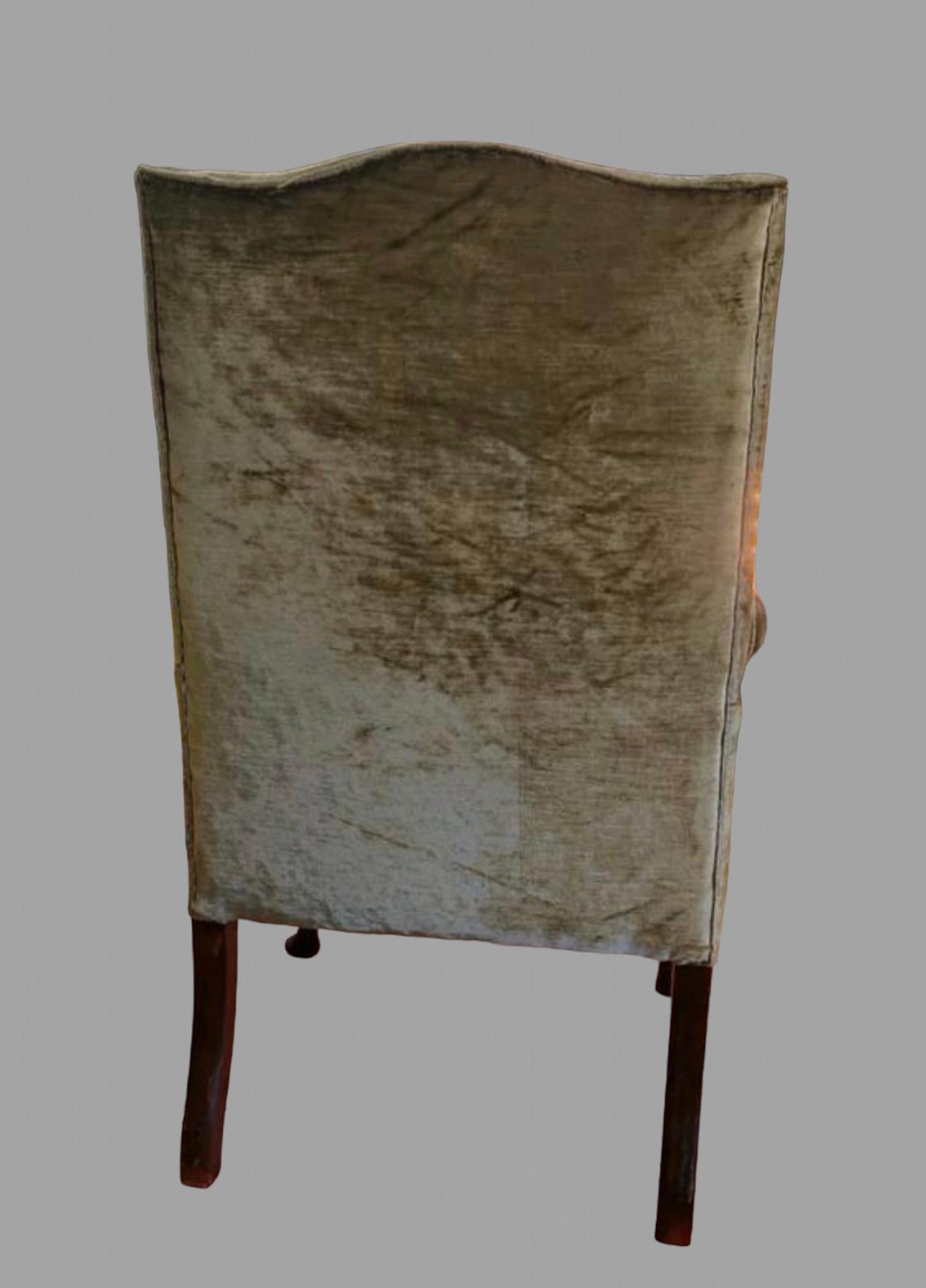 British Late Georgian Wingback Chair