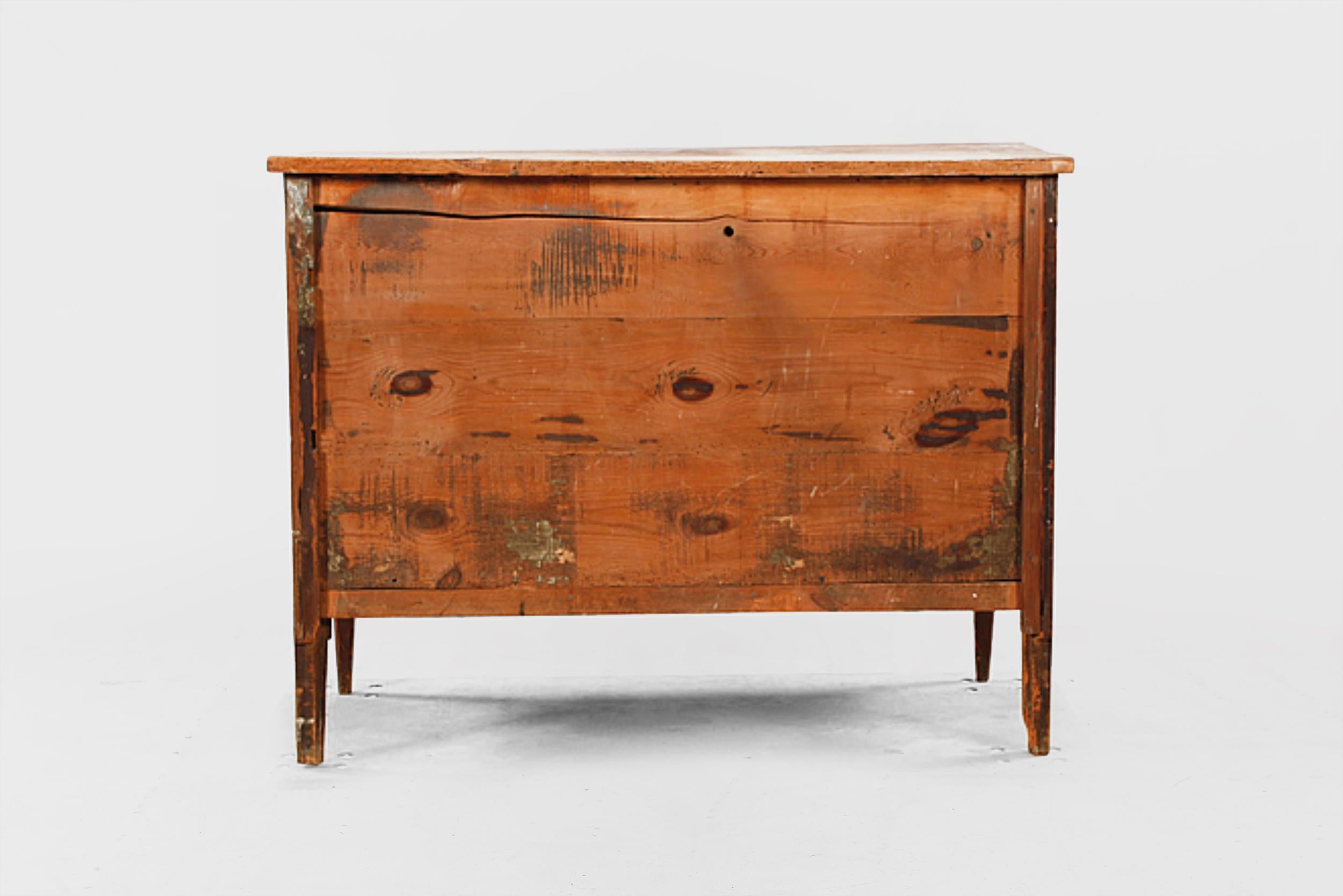 Woodwork Late Gustavian Chest of Drawers from 19th Century For Sale