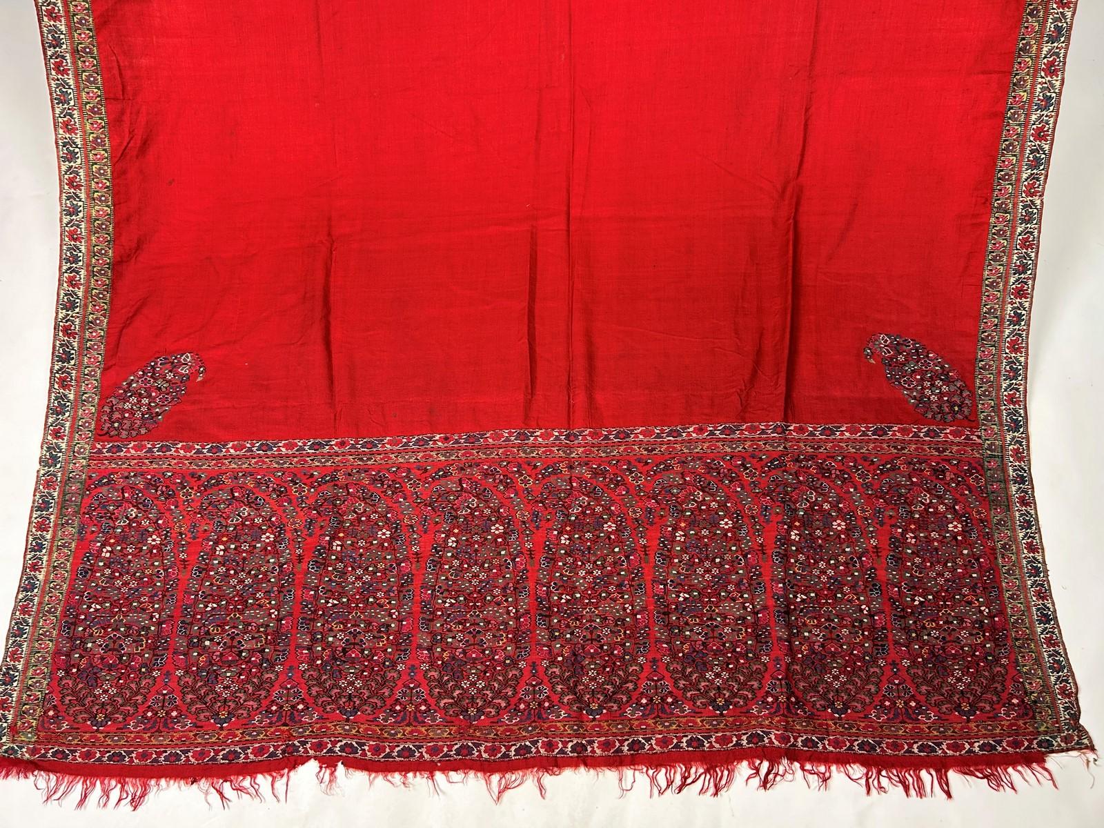 Kani-Schal aus der späten Mogul-Dynastie für den Export - Ostindien-Kompanie Ende 18. im Zustand „Gut“ im Angebot in Toulon, FR