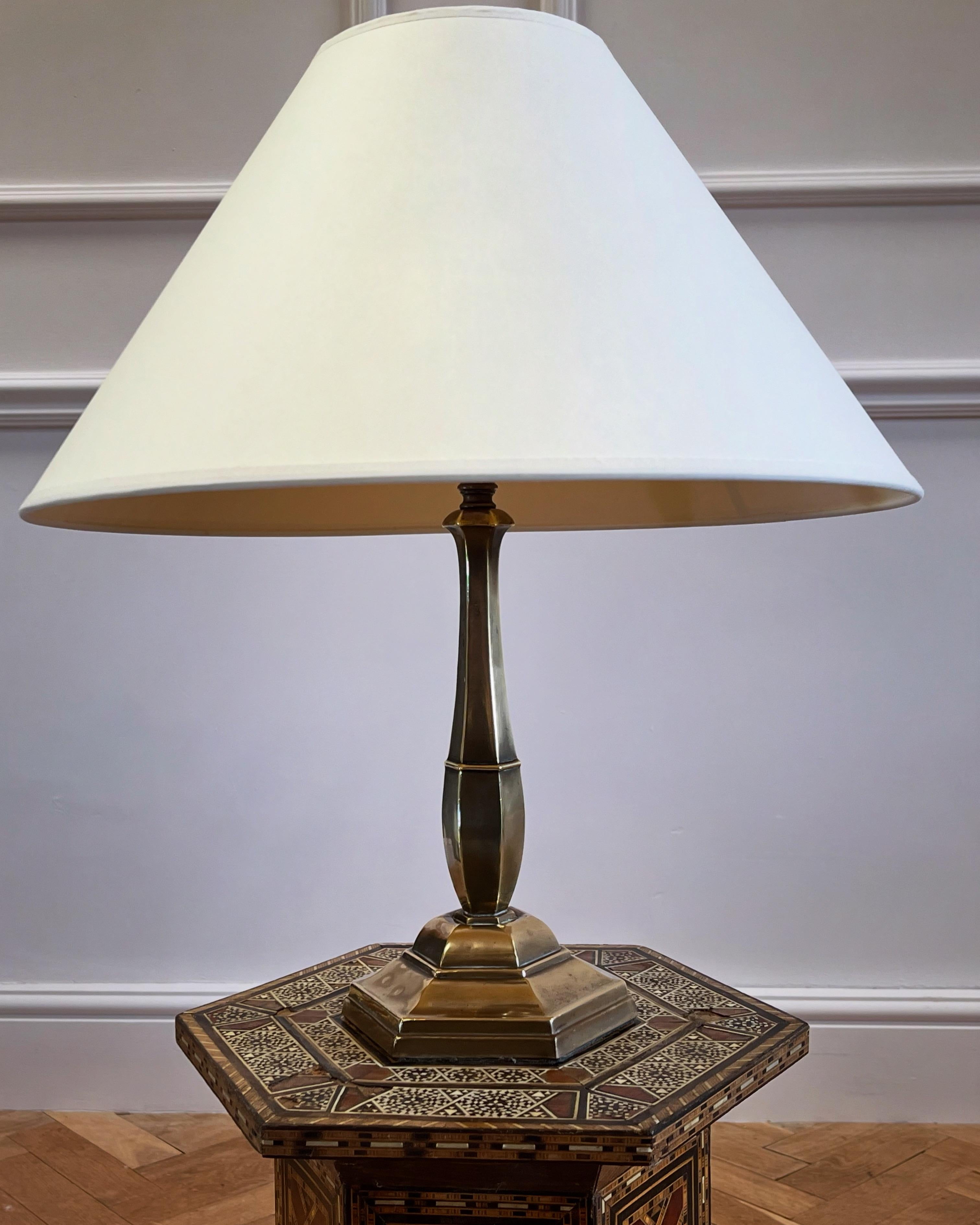 Lampe d'étudiant en laiton de la fin du XIXe siècle Bon état - En vente à London, GB