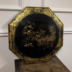 A late nineteenth century lacquer octagonal table