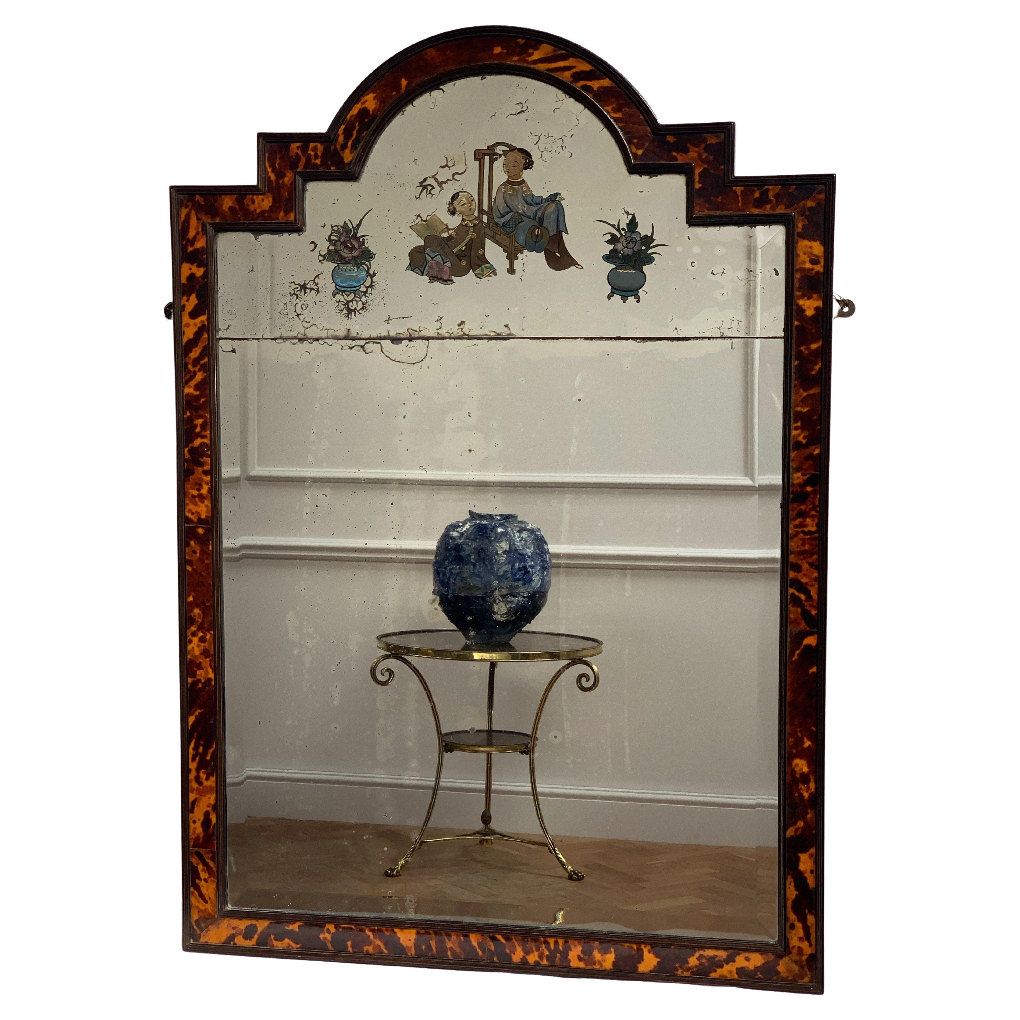 Late Nineteenth Century Tortoiseshell Mirror For Sale