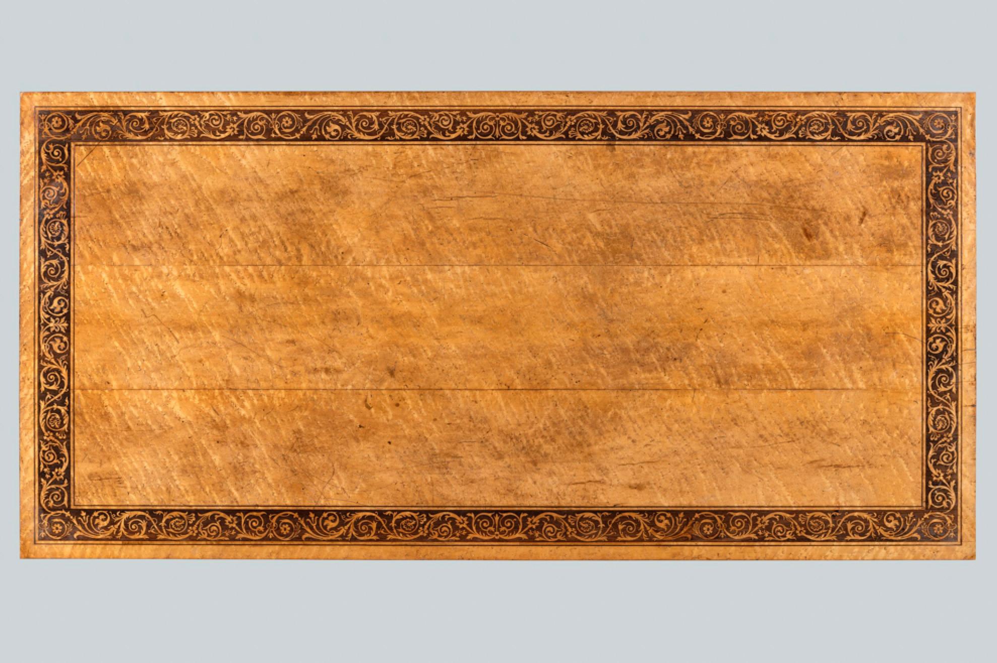 19th Century A Late Regency Birdseye Maple Table For Sale