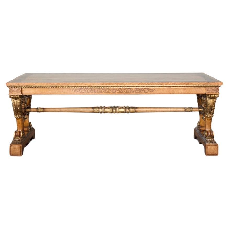 A Late Regency Birdseye Maple Table For Sale