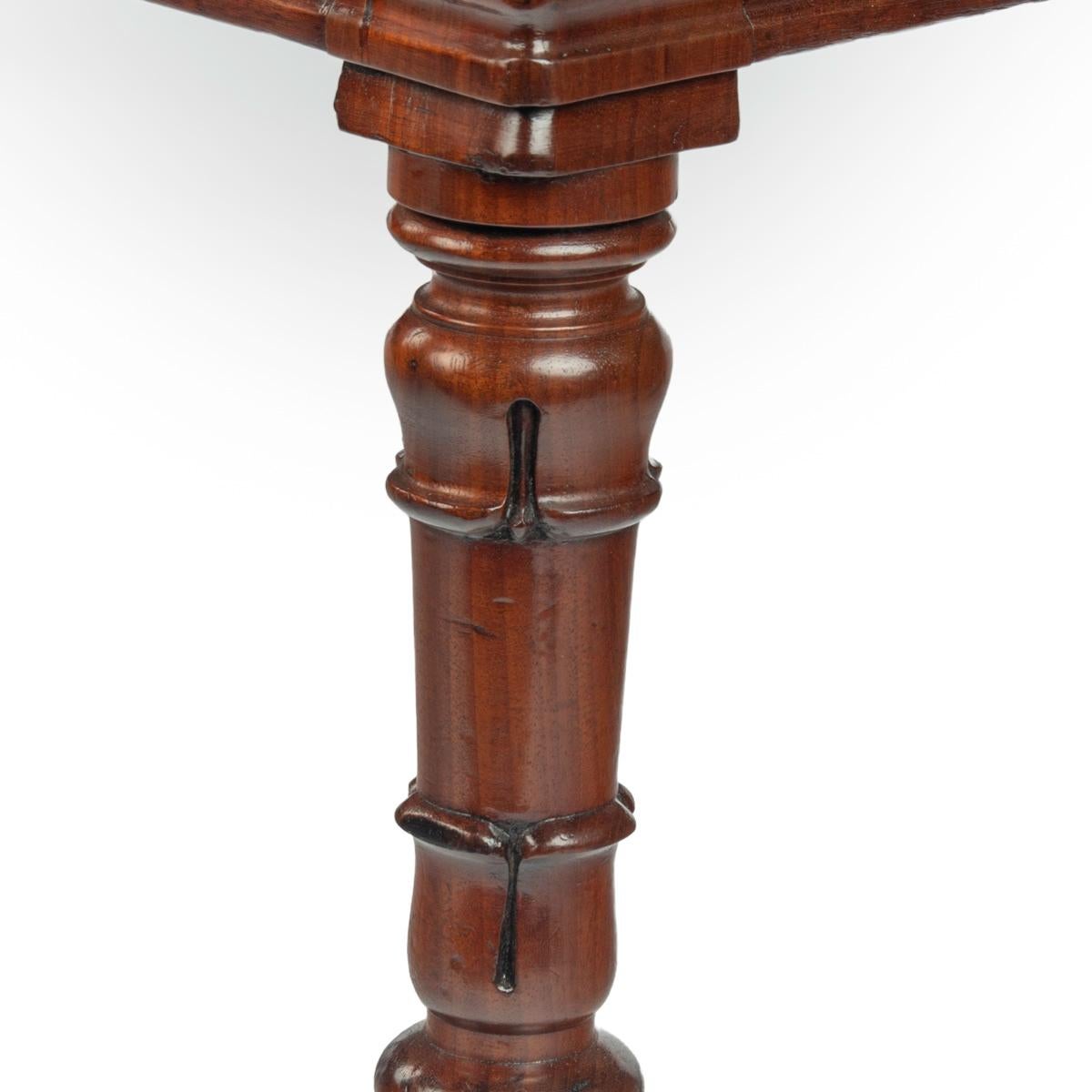 A late Regency Rosewood stool For Sale 2