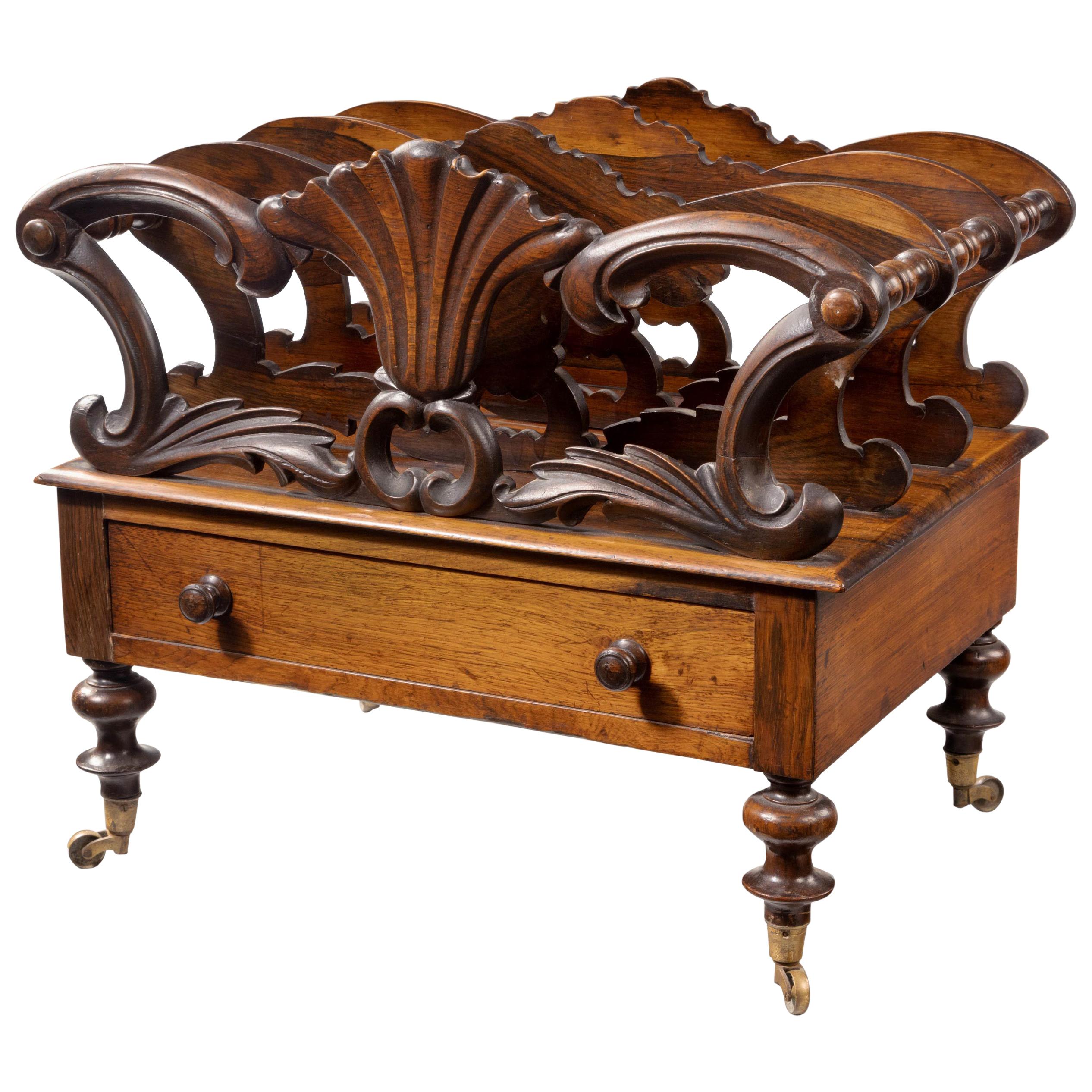 Late Regency Period Mahogany Canterbury