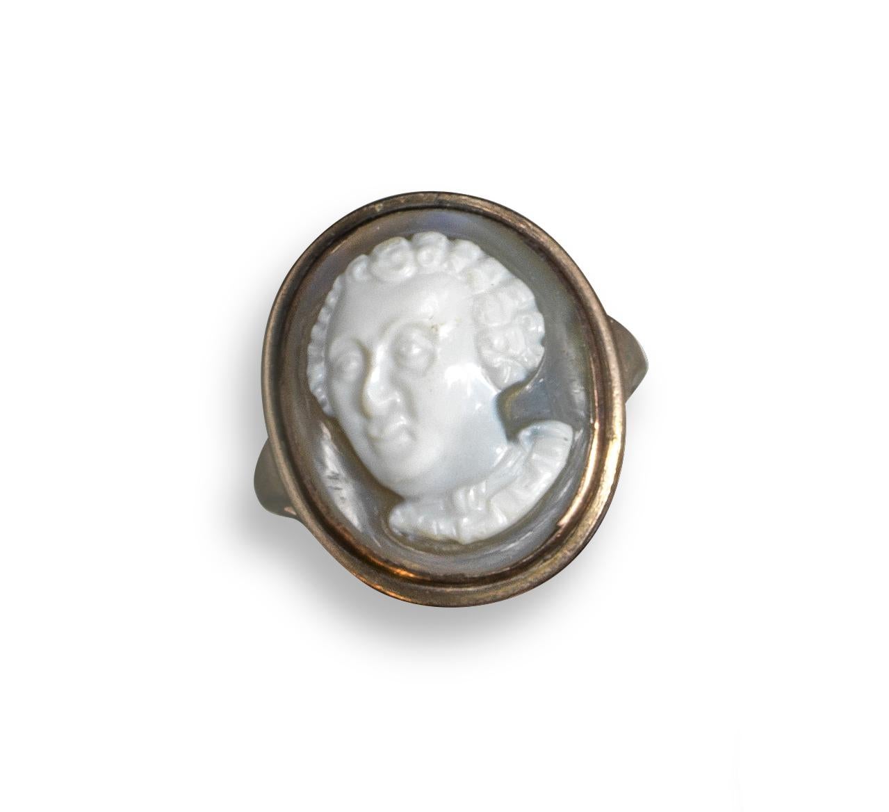 Kamee-Ring aus Achat, Alessandro de'' Medici, späte Renaissance im Zustand „Hervorragend“ im Angebot in Firenze, IT