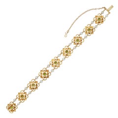 Un bracelet en grenat démantoïde de la fin de l'époque victorienne