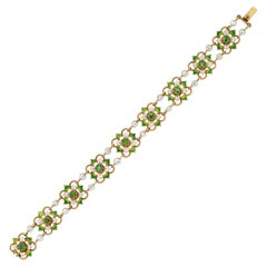 Un bracelet en grenat démantoïde de la fin de l'époque victorienne