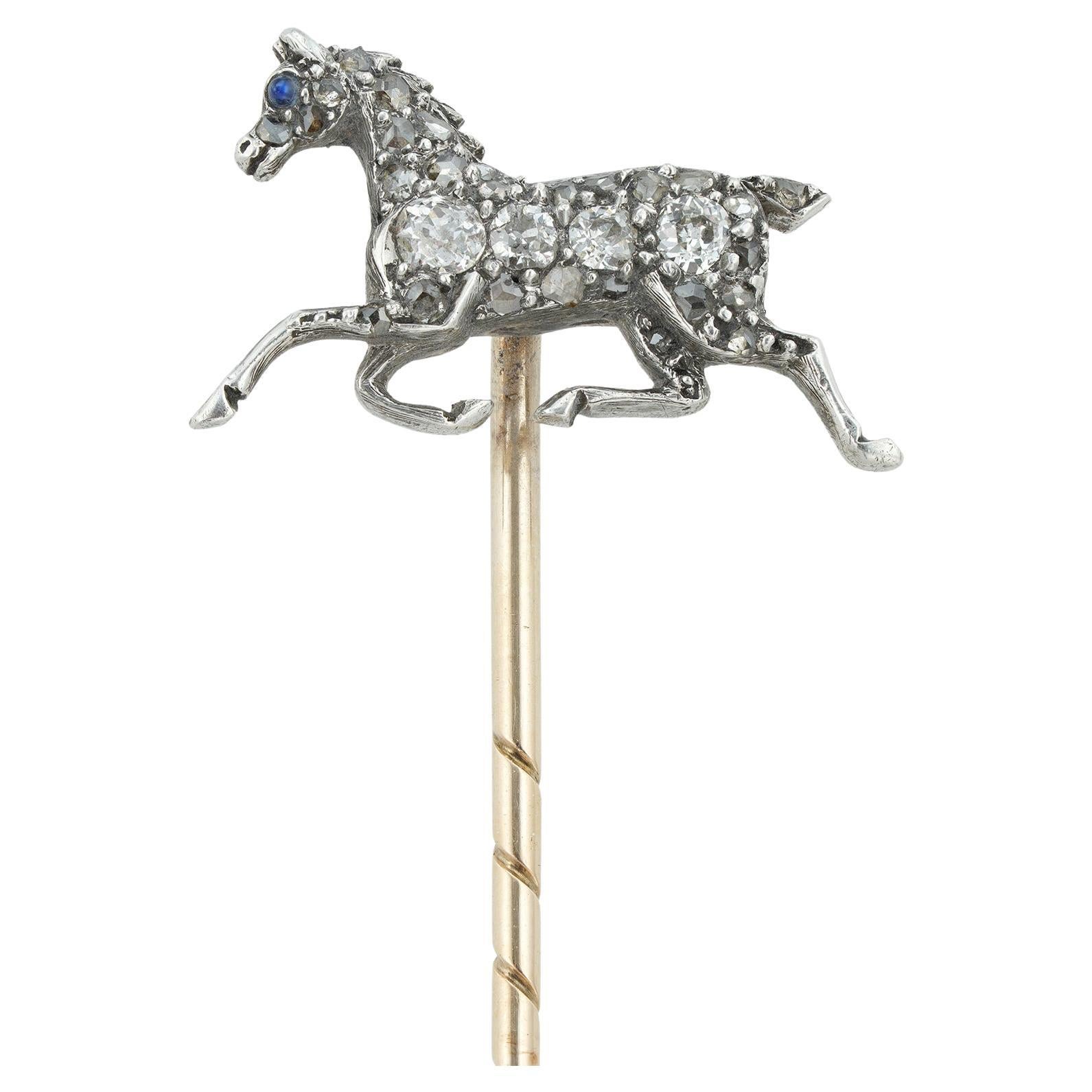 A Late Victorian Dachshund Stickpin For Sale at 1stDibs