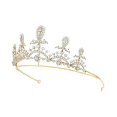 A late Victorian diamond-set tiara