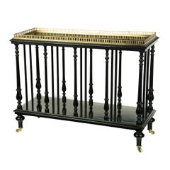 Late Victorian Ebonized Freestanding Folio Stand