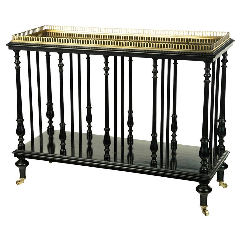 Late Victorian Ebonized Freestanding Folio Stand For Sale at 1stDibs