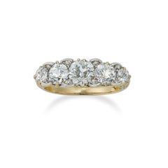 A Late Victorian Five Stone Diamond Ring