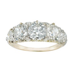 A Late Victorian Five-stone Diamond Ring