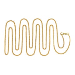 A late Victorian gold guard chain