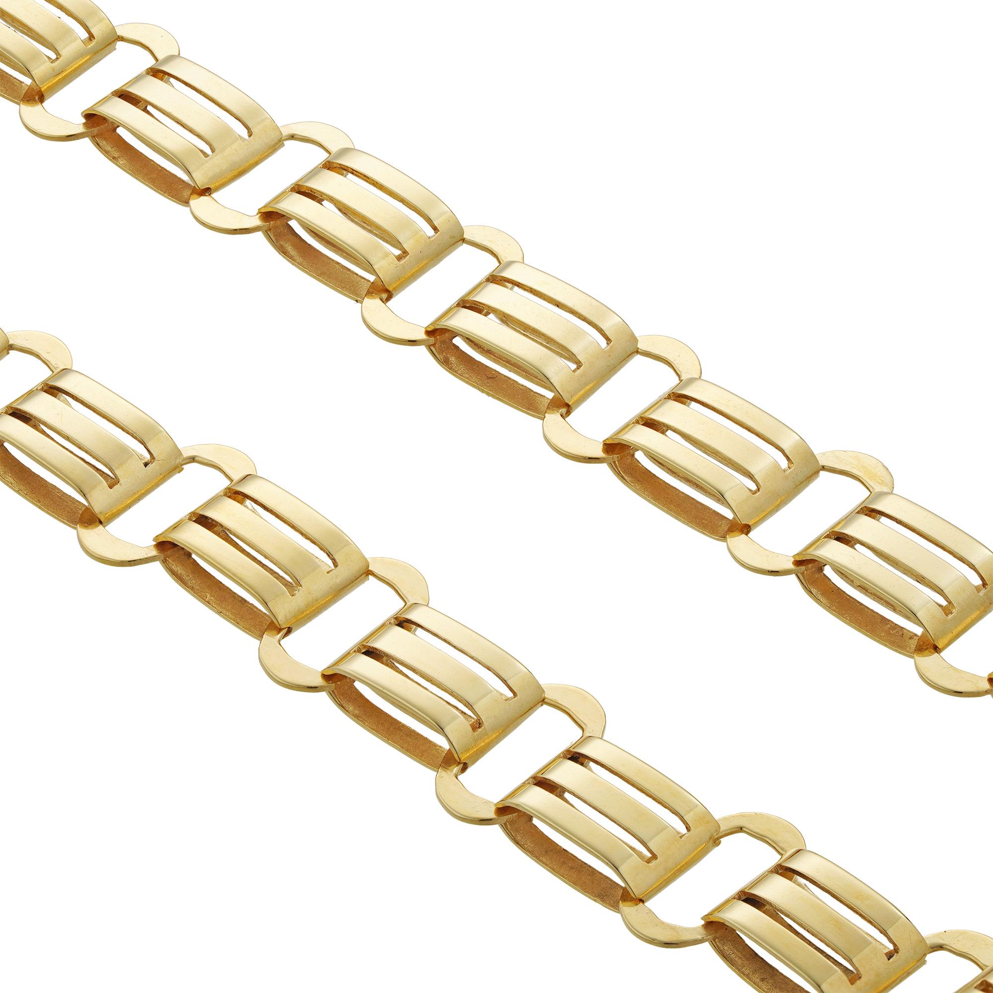 Eine spätviktorianische Gold-Halskette (Spätviktorianisch) im Angebot