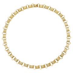 Eine spätviktorianische Gold-Halskette
