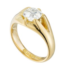 A late Victorian old mine-cut diamond ring