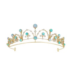 Late Victorian Opal and Diamond Tiara