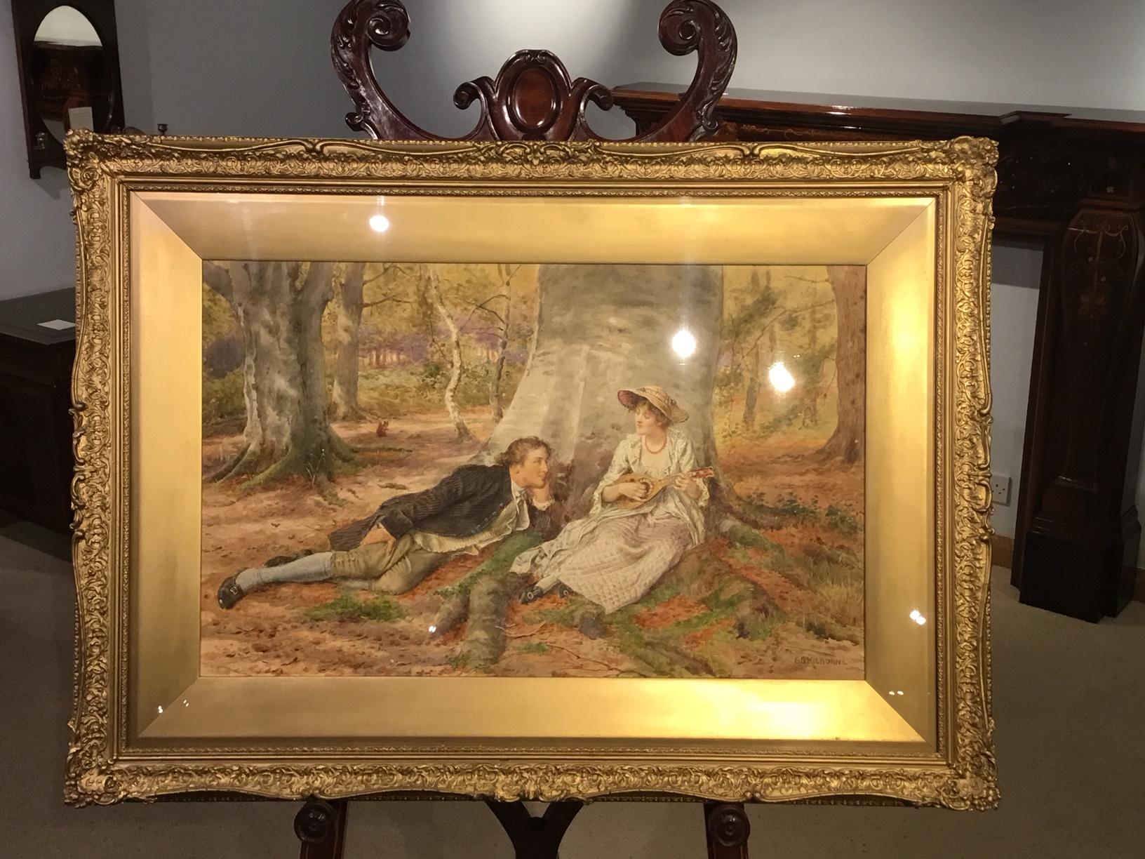 Late Victorian Period English Watercolour by George Goodwin Kilburne For Sale 2