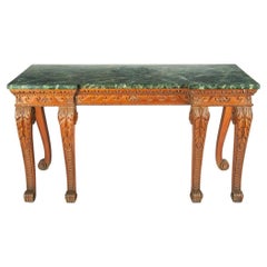 Table console en pitch pine de la fin de l'époque victorienne, d'après Linnell