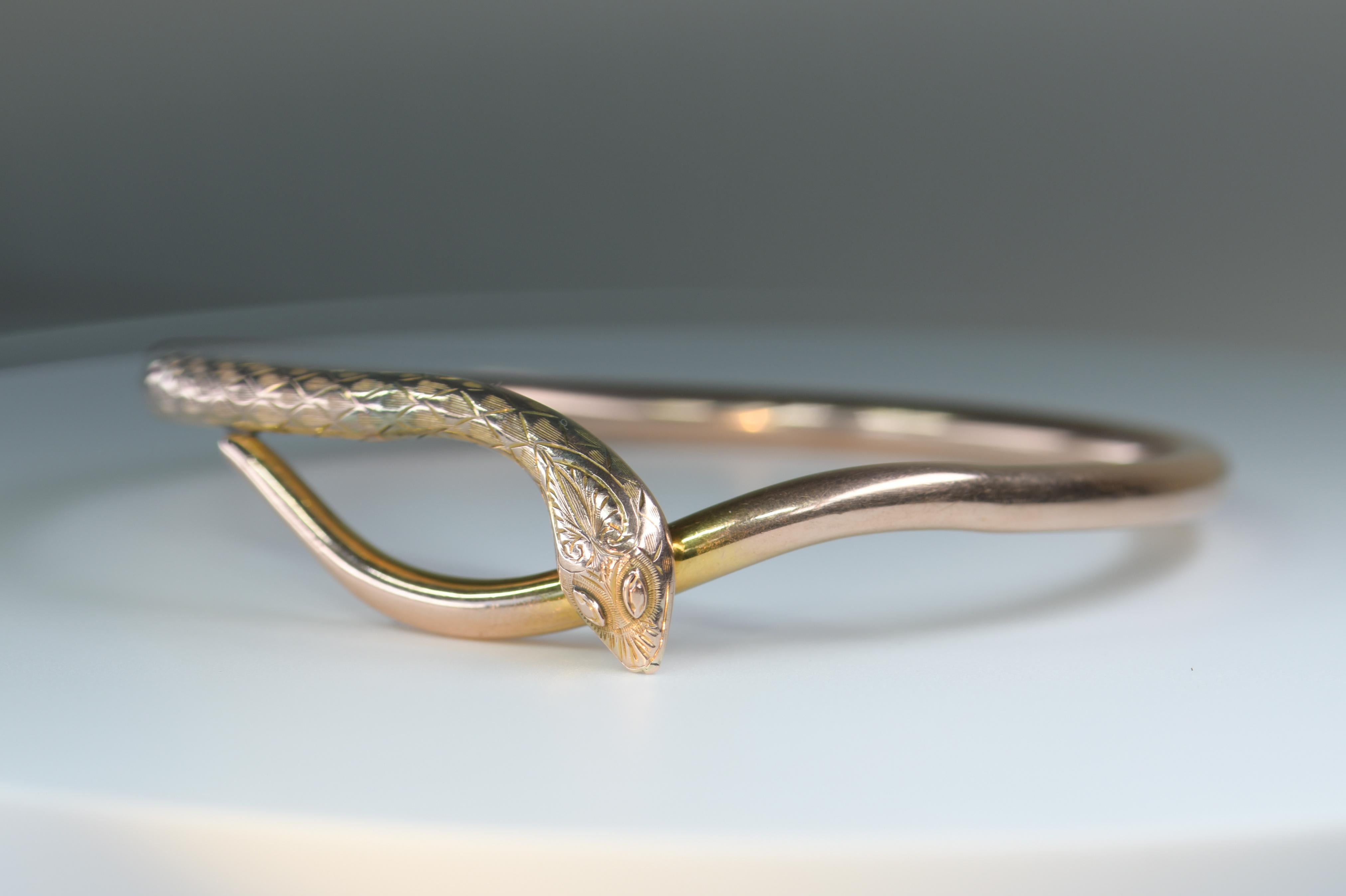 Women's Late Victorian Snake Bangle and Arm Band