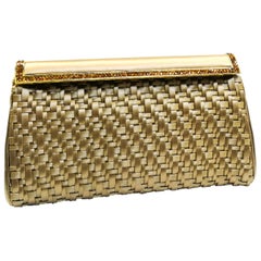 Vintage A latticed silk and paste evening bag, Judith Lieber, 1980s, USA