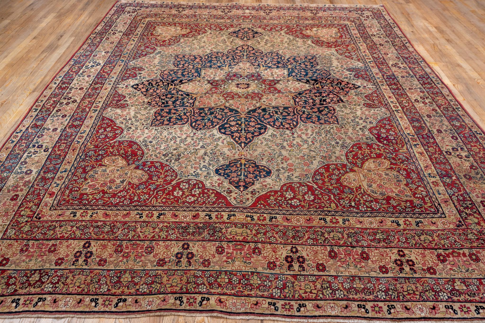 Hand-Knotted A Lavar Rug circa 1910. For Sale