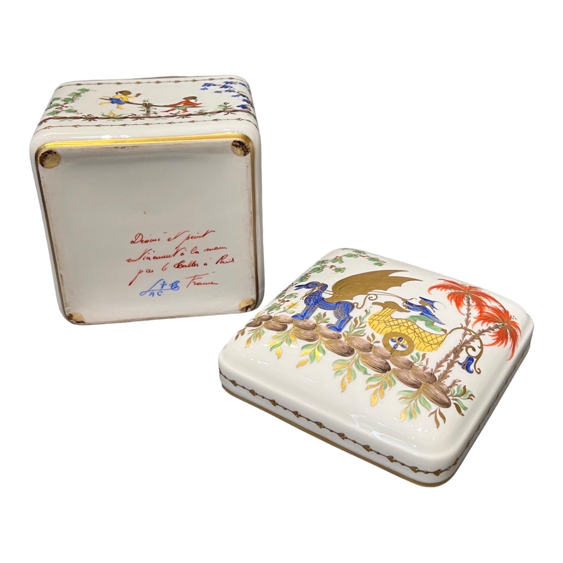 French Le Tallec Chinese Circus Box, 20th Century