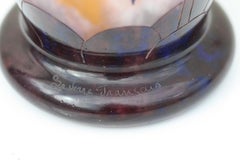 Vase en verre gravé Le Verre Francais Charder, vers 1929-1933