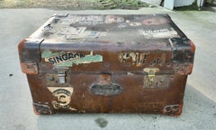 A Leather Bound “Osilite” Trunk Suit Case by H J Cave & Sons