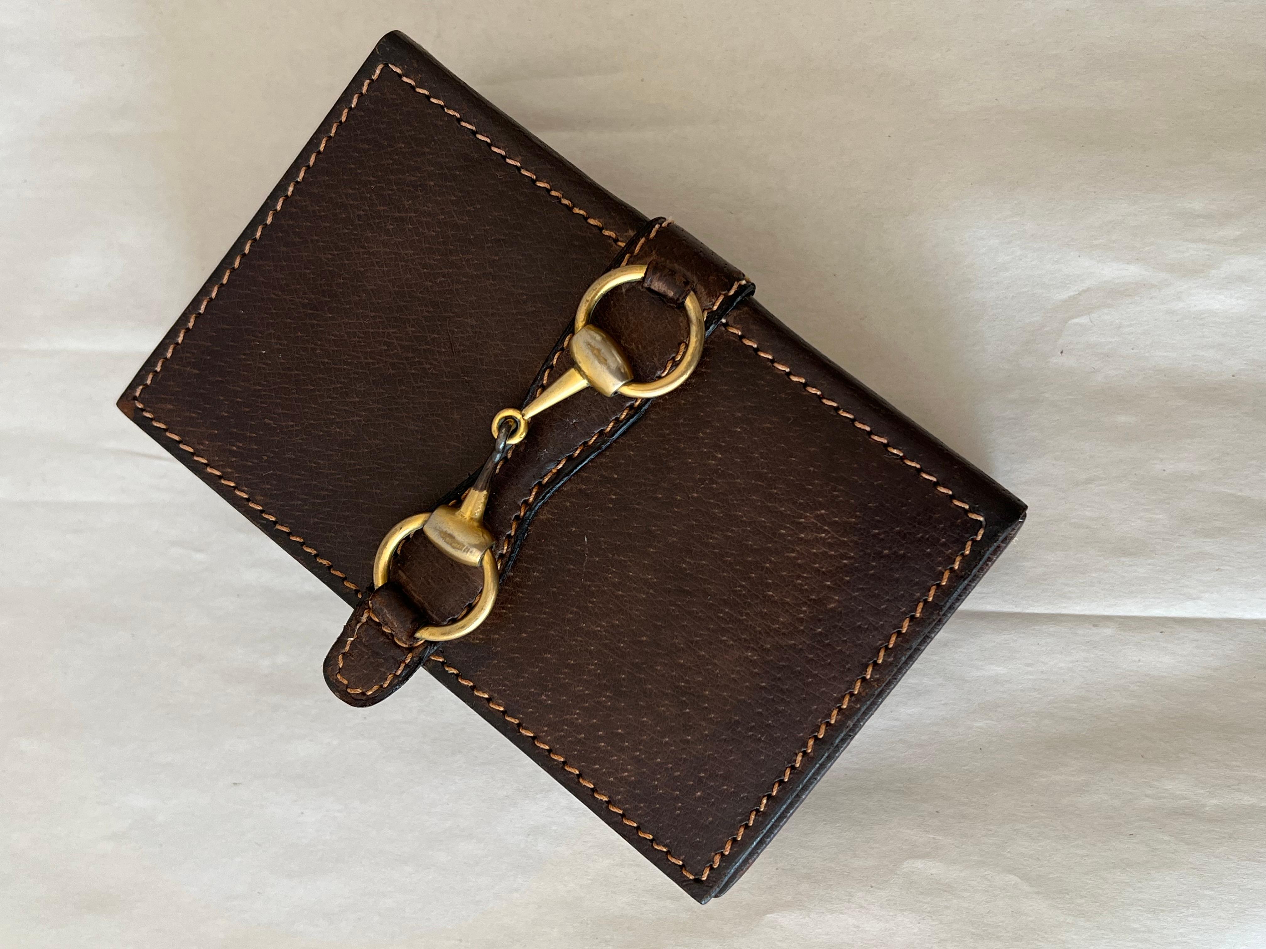Un portagioie in pelle di Gucci Horsebit del 1980 ca. in vendita 1