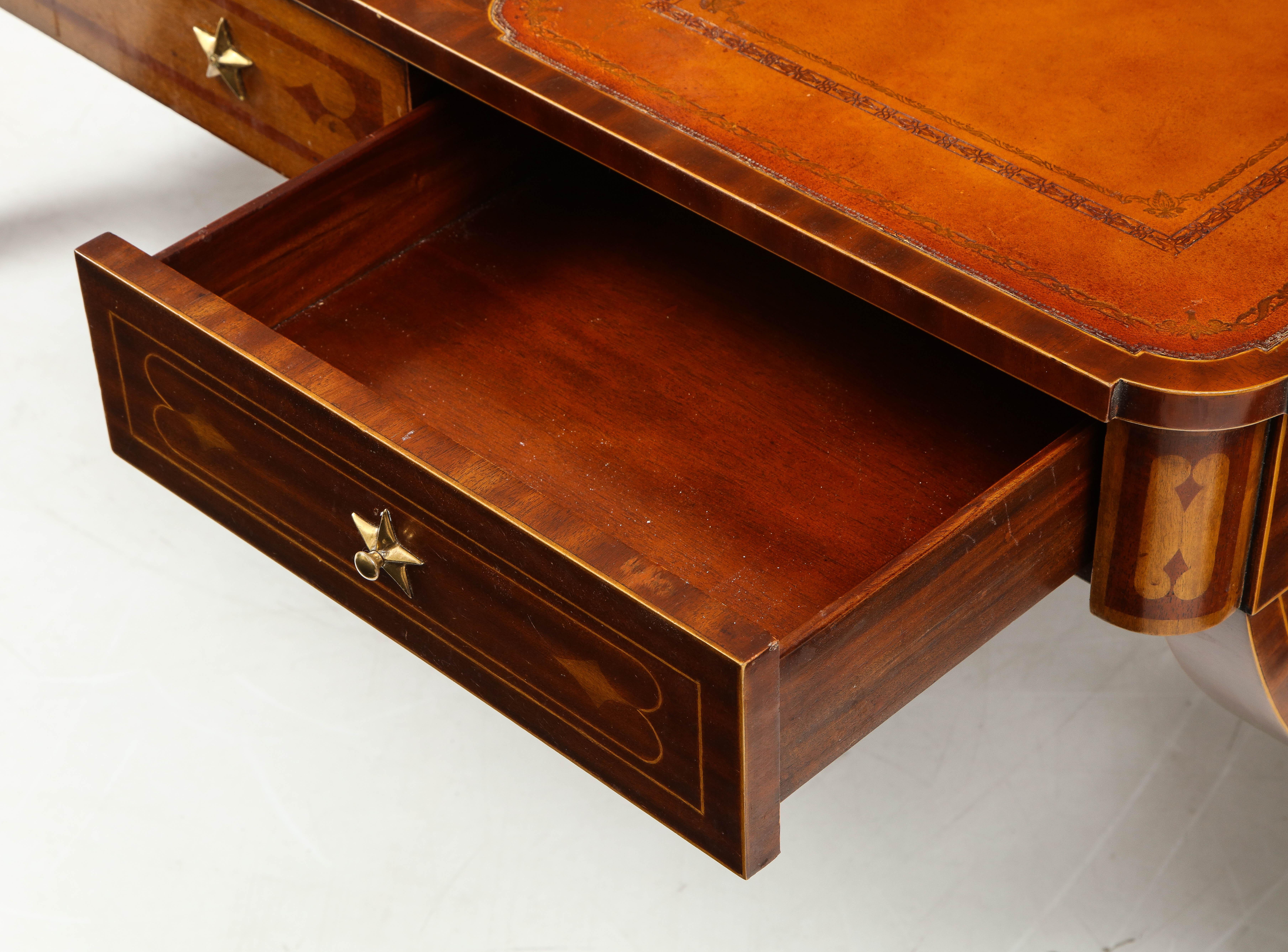 Leather Top Mahogany Desk 1