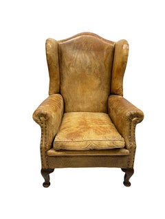 Leather Wingback Chair